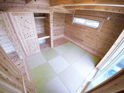 和室は正方形畳なのでローテーション出来、お手入れがカンタン